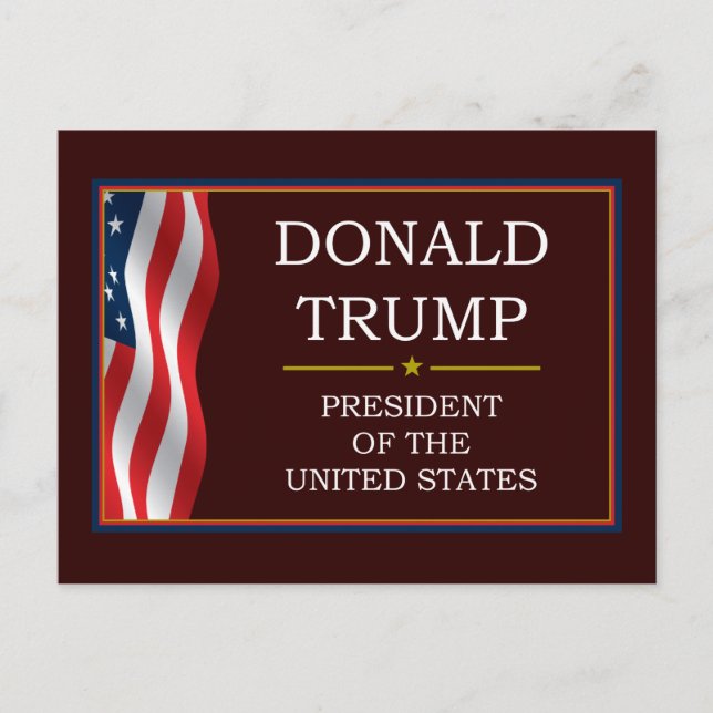Postal Donald Trump para el presidente V3 (Anverso)