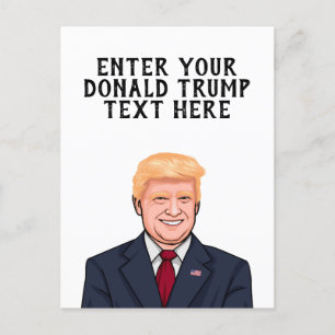 POSTAL DONALD TRUMP PERSONALIZADO