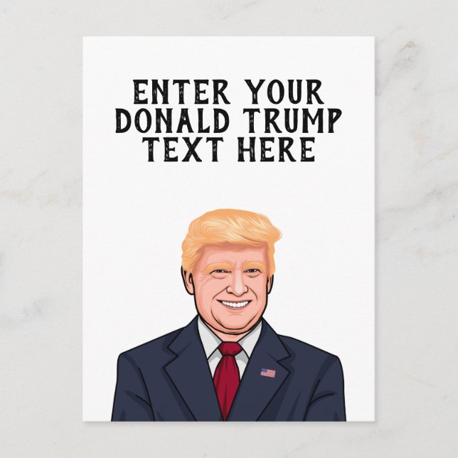 POSTAL DONALD TRUMP PERSONALIZADO (Anverso)