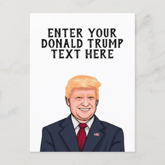 POSTAL DONALD TRUMP PERSONALIZADO