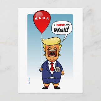 Postal Donald Trump quiere su muro