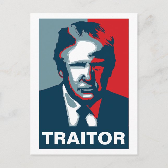 Postal Donald Trump TRAITOR (Anverso)