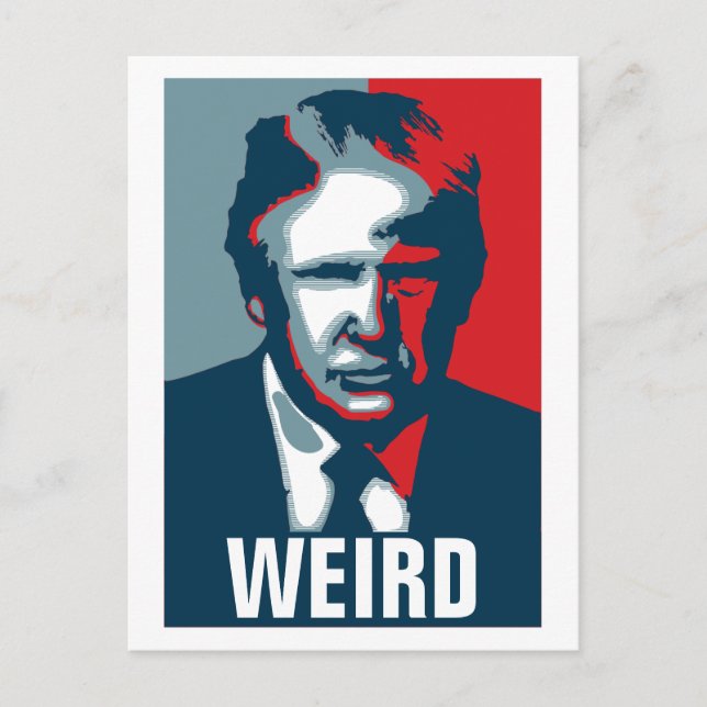 Postal Donald Trump WEIRD (Anverso)