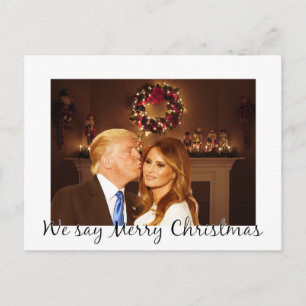Postal Donald y Melania: ¡Decimos Feliz Navidad!