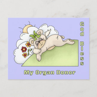 Postal Donantes de órganos gracias
