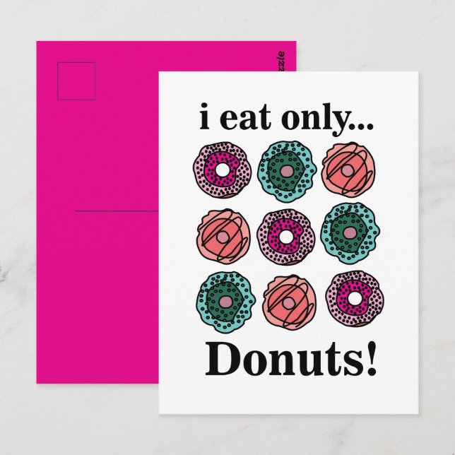 Postal Donas Yo Como Solo Donas (Anverso / Reverso)