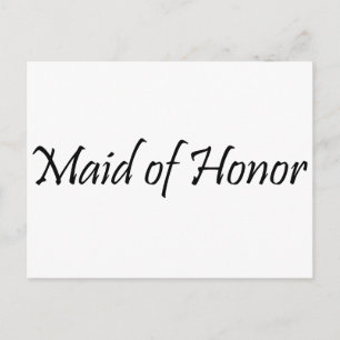Postal doncella de honor