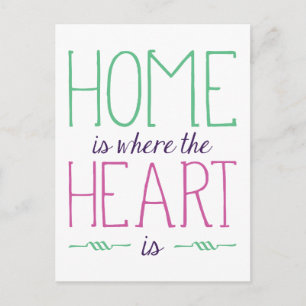 Postal Donde está el corazón