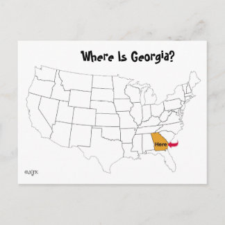 Postal ¿Dónde está Georgia?