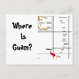 Postal ¿Dónde Está Guam?