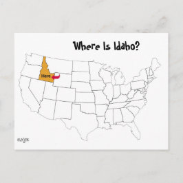 Postal ¿Dónde Está Idaho?