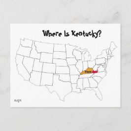 Postal ¿Dónde Está Kentucky?