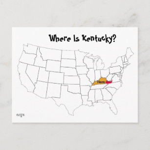 Postal ¿Dónde Está Kentucky?