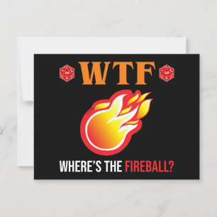 Postal ¿Dónde está la bola de fuego?