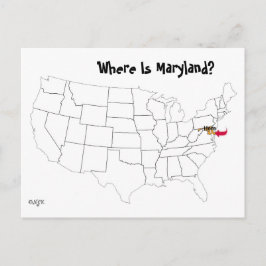 Postal ¿Dónde está Maryland?