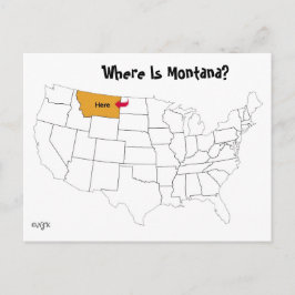 Postal ¿Dónde Está Montana?