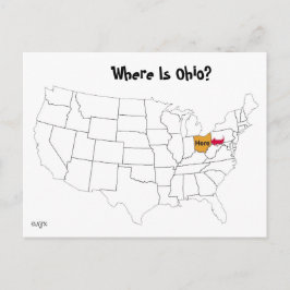 Postal ¿Dónde Está Ohio?