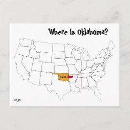 Postal ¿Dónde Está Oklahoma?