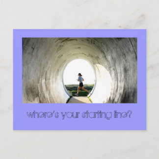 Postal ¿Dónde está tu línea de inicio?