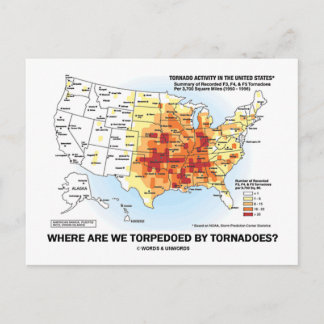 Postal ¿Dónde Estamos Torpedosos Por Tornadoes?