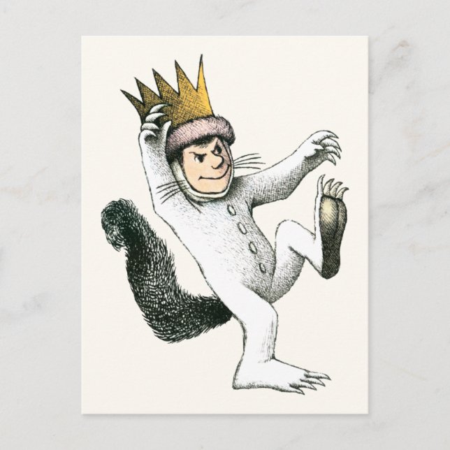 Postal Donde están las cosas salvajes | Máx. (Anverso)