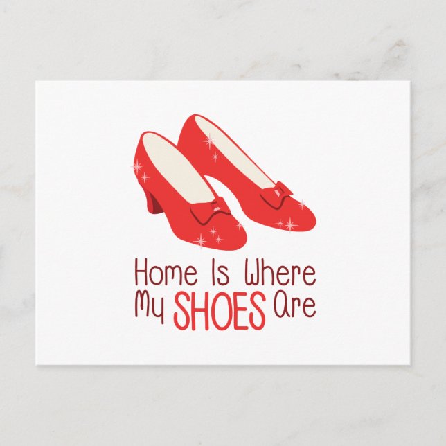 Postal Donde Están Mis Zapatos (Anverso)