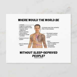 Postal ¿Dónde Estaría El Mundo Sin Duerme?