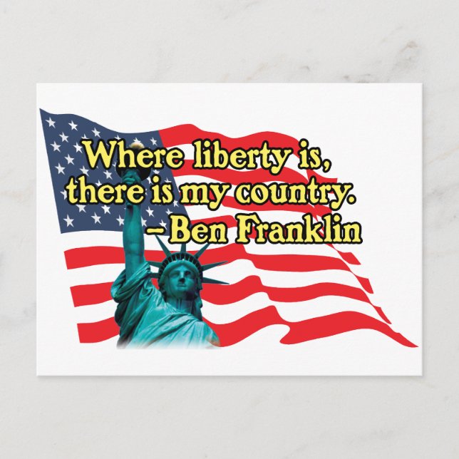 Postal donde la libertad es v2 (Anverso)