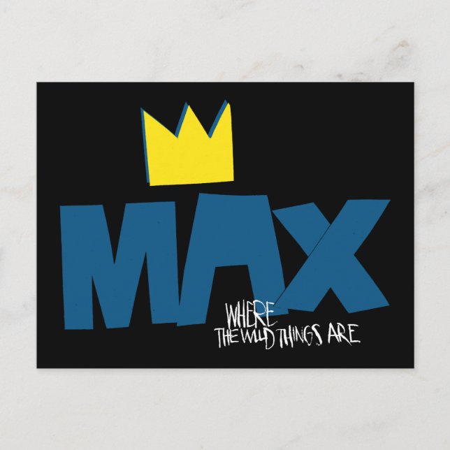 Postal Donde las cosas salvajes | Max y Corona (Anverso)