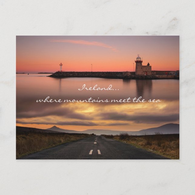 Postal Donde las montañas se unen al mar (Anverso)