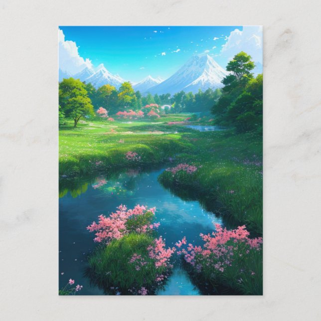 Postal Donde las montañas y los sueños colisionan (Anverso)