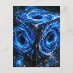 Postal Donde los Universos se Vuelven Hacia Adentro - Ret