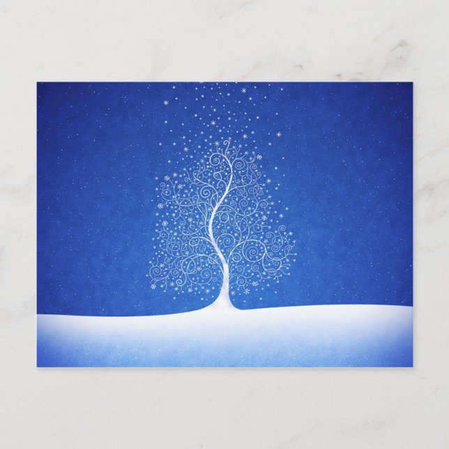 Postal Donde nacen copos de nieve (Anverso)