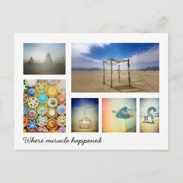 Postal Donde ocurrió el milagro (Anverso)