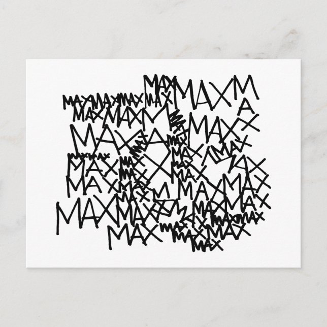 Postal Donde viven los monstruos | Max Repetido (Anverso)