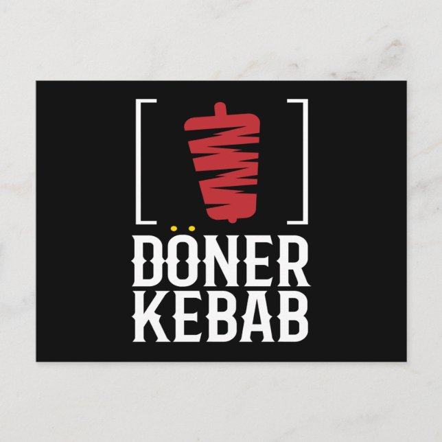 Postal Döner Kebab Kebab Aperitivo para la asamblea rotis (Anverso)