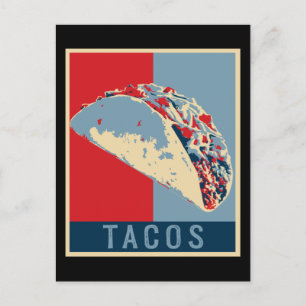 Postal Dones de taco para mujeres comida mexicana Cinco d