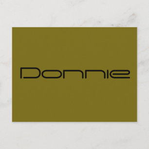 Postal Donnie,Carácter huérfano negro,fuente geométrica