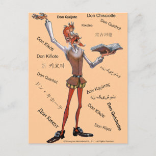 Postal DONQUIXOTE EN TRADUCCIÓN - 400 AÑOS - Cervantes