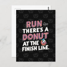 Donut at the Finish Line Funny Fitness Motivation