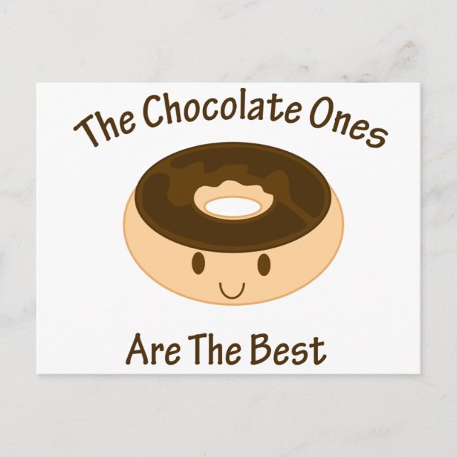 Postal Donut de chocolate (Anverso)