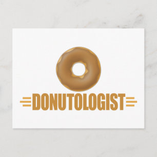 Postal Donut Lover de chocolate divertido