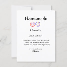 Postal Donuts caseros hechos con amor agregar sitio web d