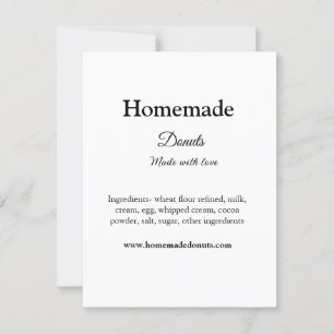 Postal Donuts caseros hechos con amor agregar sitio web d