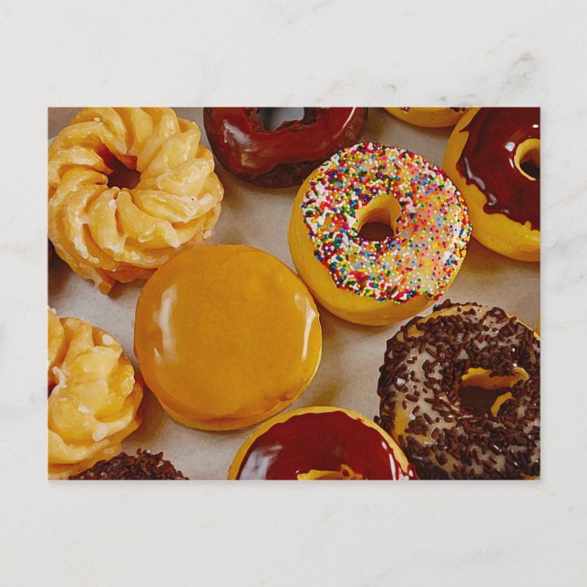 Postal Donuts variados (Anverso)