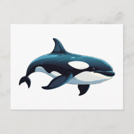 Postal Doodle Cute Orca
