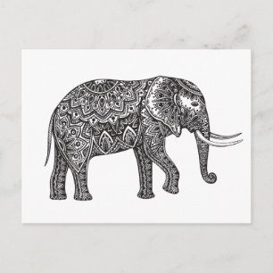 Postal Doodle de Elephant Fantasy