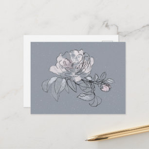 Postal Doodle de Flor Bonita 