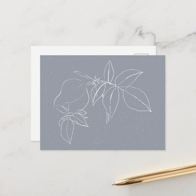 Postal Doodle Floral  (Anverso/Reverso In Situ)