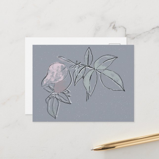 Postal Doodle Floral  (Anverso/Reverso In Situ)